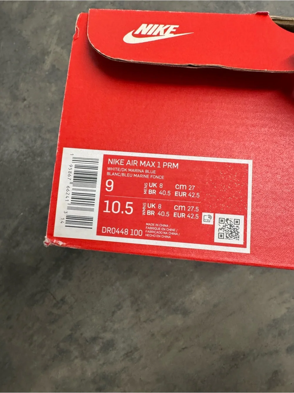 Nike Light Blue and White Air Max Sneakers